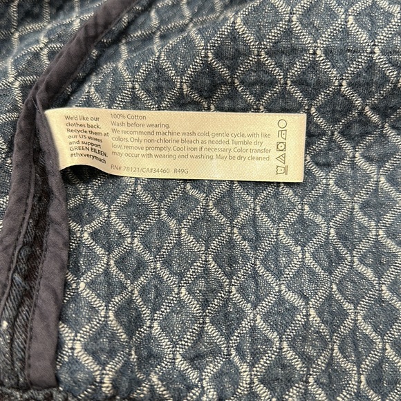 Eileen Fisher denim blue quilted jacket PS - Picture 6 of 6